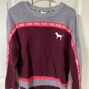 Pink Victoria secret varsity crew sweatshirt. Size S. Great condition.